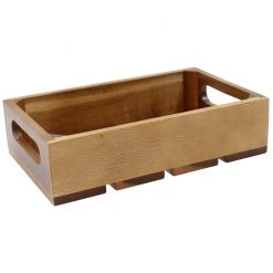 1:1 Gastro Serving & Display Crate, Acacia.