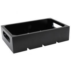 1:4 Gastro Serving & Display Crate, Black.