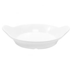12oz Eared Augratin Round White