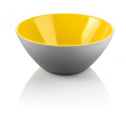 Fusion 25cm Bowl Grey & Yellow
