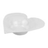 Melamine Calla Heart Bowl White 20 x 20 x 4.6 cm
