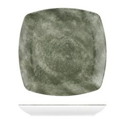 Grey Shakti Stone Melamine Square Plate 260x260x25mm