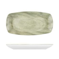 White Shakti Stone Melamine Plate 295x150x25mm