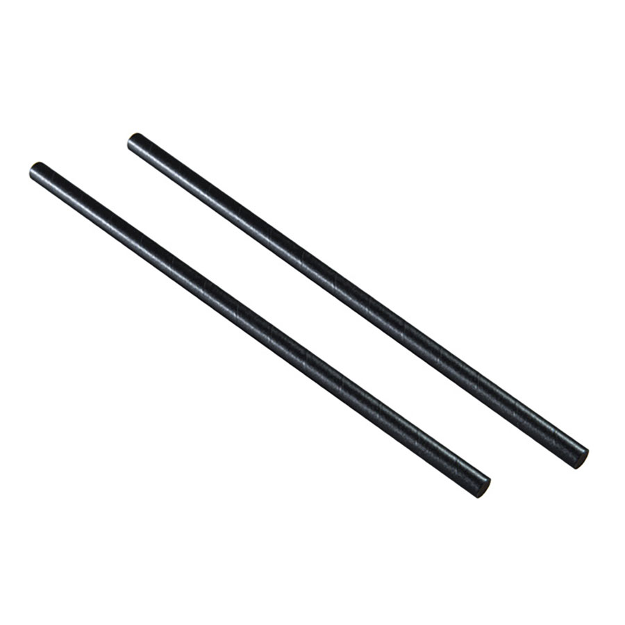 Black Paper Smoothie Straw 8 Inch 1 Black Paper Smoothie Straw 8 Inch