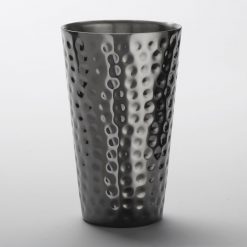 Tumbler Stainless Steel Hammered Black 16oz