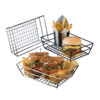 Basket Grid Small Chrome 9 x 6 x 2.5 inch