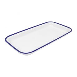 Blue Enamelware Melamine 1/3 gastro Tray