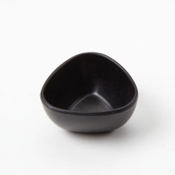 Triangular Bamboo Fiber Sauce Cups 1.5 oz Black
