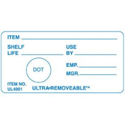 Daymark Label Removable Rectangular 10 x 5cm