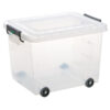 Stackable Food Storage Box Castors Poly 60ltr