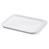 Tray White ABS Plastic Oblong 23 x 30cm