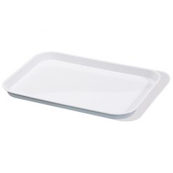 Tray White ABS Plastic Oblong 25 x 35cm