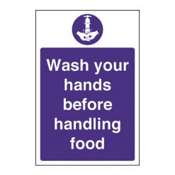 Wash Hands Before Handling Food