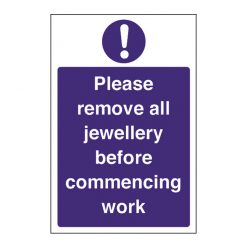 Kitchen Food Safety Remove Jewellery