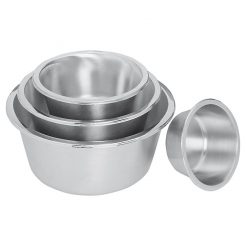 Mixing Bowl Flat Bottomed S/S 2.5ltr 20cm