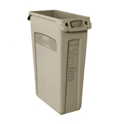 Slim Jim Bin With Venting Channel Beige 87ltr