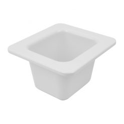 White Melamine 1/6 Gastro Dish 0.9ltr