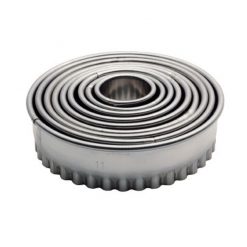 Fluted Pastry Cutters S/S 3 - 11cm Set Of 9