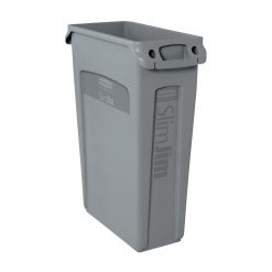 Slim Jim Bin With Venting Channel Grey 87ltr