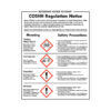 Warning Sign COSHH Regulation Notice