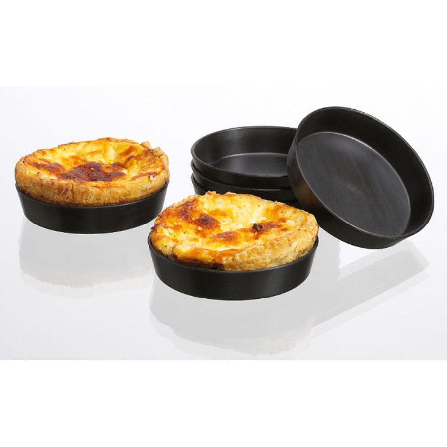 Flan / Quiche Tin 10 x 2cm Non-Stick Set Of 12 1 Flan / Quiche Tin 10 x 2cm Non-Stick Set Of 12