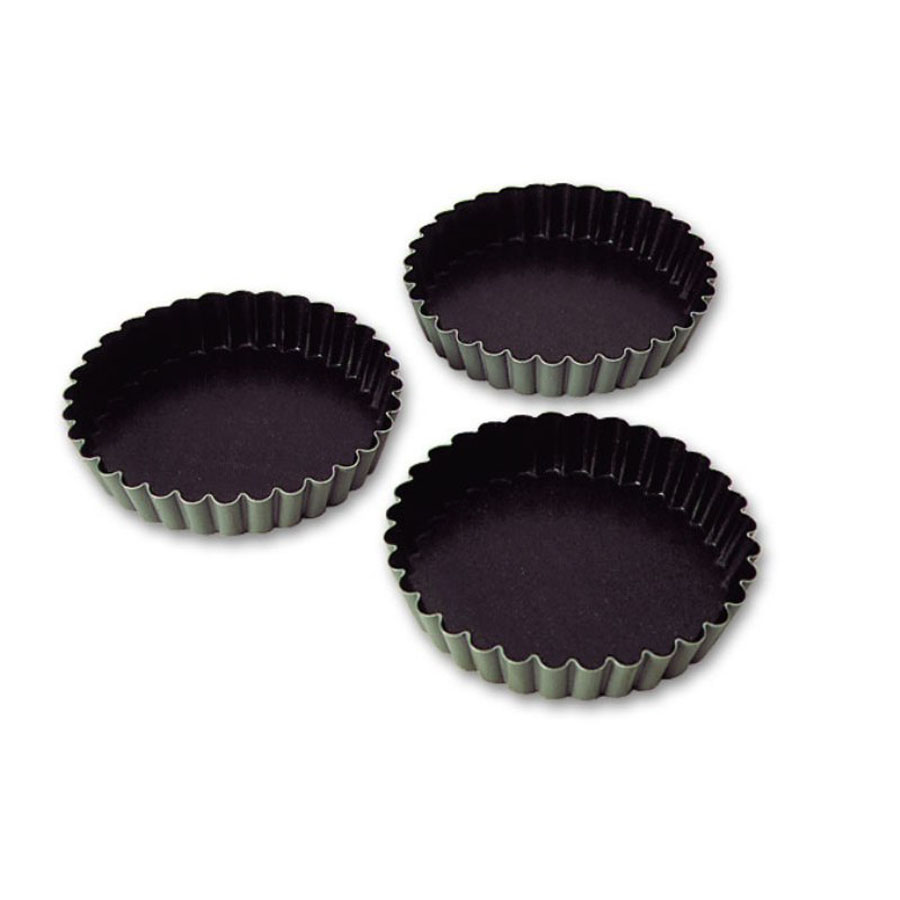 Fluted Genoi 10.5 x 1 Fluted Genoi 10.5 x 1.8cm Non-Stick Set Of 12