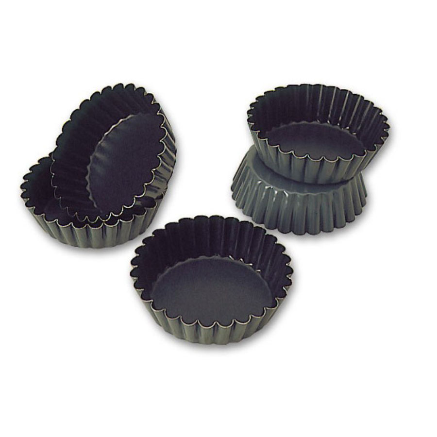 Fluted Cake Mould 10 x 3cm Non-Stick 1 Fluted Cake Mould 10 x 3cm Non-Stick