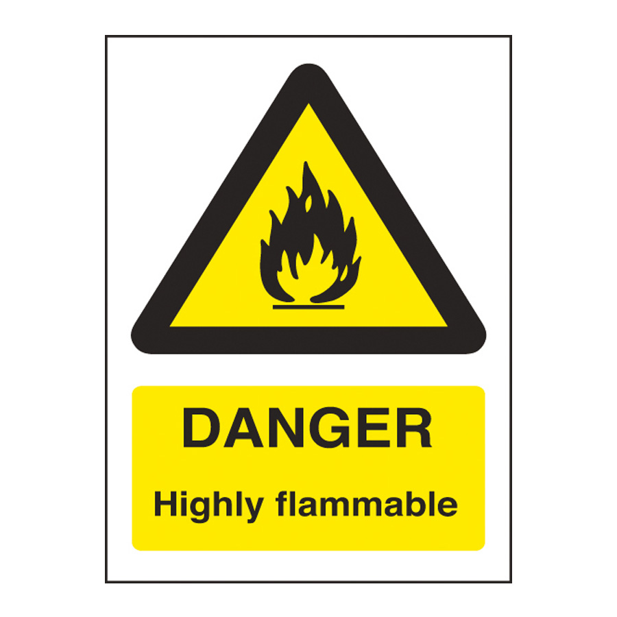 Warning Sign Danger Highly Flammable 1 Warning Sign Danger Highly Flammable