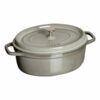 Casserole Grey Cast Iron Oval 1ltr 17cm