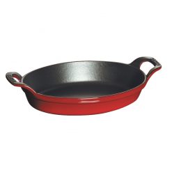 Baking Dish Cherry Cast Iron Oval 70cl 21cm