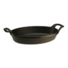 Baking Dish Black Cast Iron Oval 1ltr 24cm
