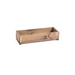 Herb Box to hold 3 Pots in dark Stain