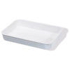 Tray White Polystyrene Oblong Deep 35x25x5cm