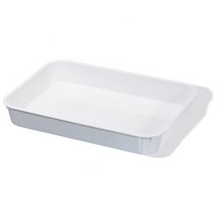 Tray White Polystyrene Oblong Deep 35x25x5cm