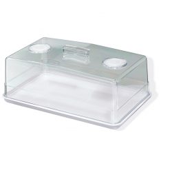 Display Tray With Cover Oblong SAN 35x21x13cm