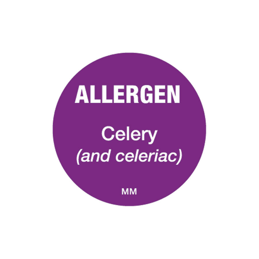 Celery Allergen Label Roll 2.5cm Dia Pro Catering Equipment