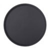 Black Non Slip Tray Round 14 Inch