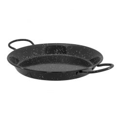 Black Enamel Paella Pan 26cm