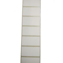 50.8mm x 25.4mm WHITE PLAIN SEAL LABELS