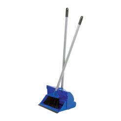 Lobby Dustpan And Brush Plastic Blue