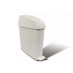 Sanitary Polypropylene Waste Bin White 12 litre