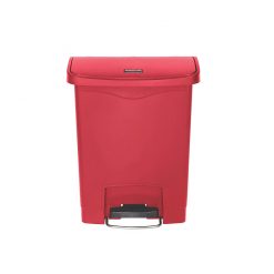 Slim Step-On Bin Front Step 30 ltr Red
