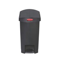 Slim Step-On Bin End Step 30 ltr Black