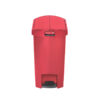 Slim Step-On Bin End Step 30 ltr Red