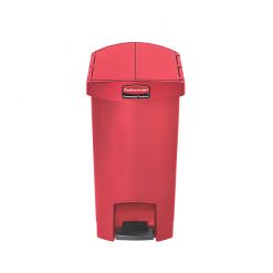 Slim Step-On Bin End Step 30 ltr Red