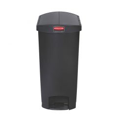 Slim Step-On Bin End Step 68 ltr Black