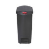 Slim Step-On Bin End Step 50 ltr Black