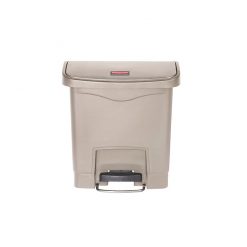 Slim Step-On Bin Front Step 15 ltr Beige