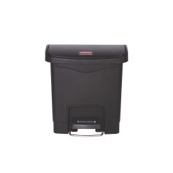 Slim Step-On Bin Front Step 15 ltr Black