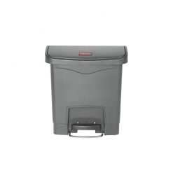 Slim Step-On Bin Front Step 15 ltr Grey